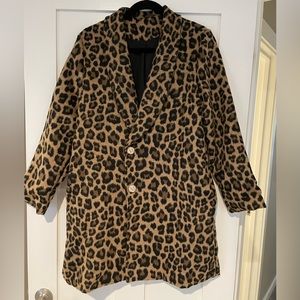 Leopard coat/jacket Size M